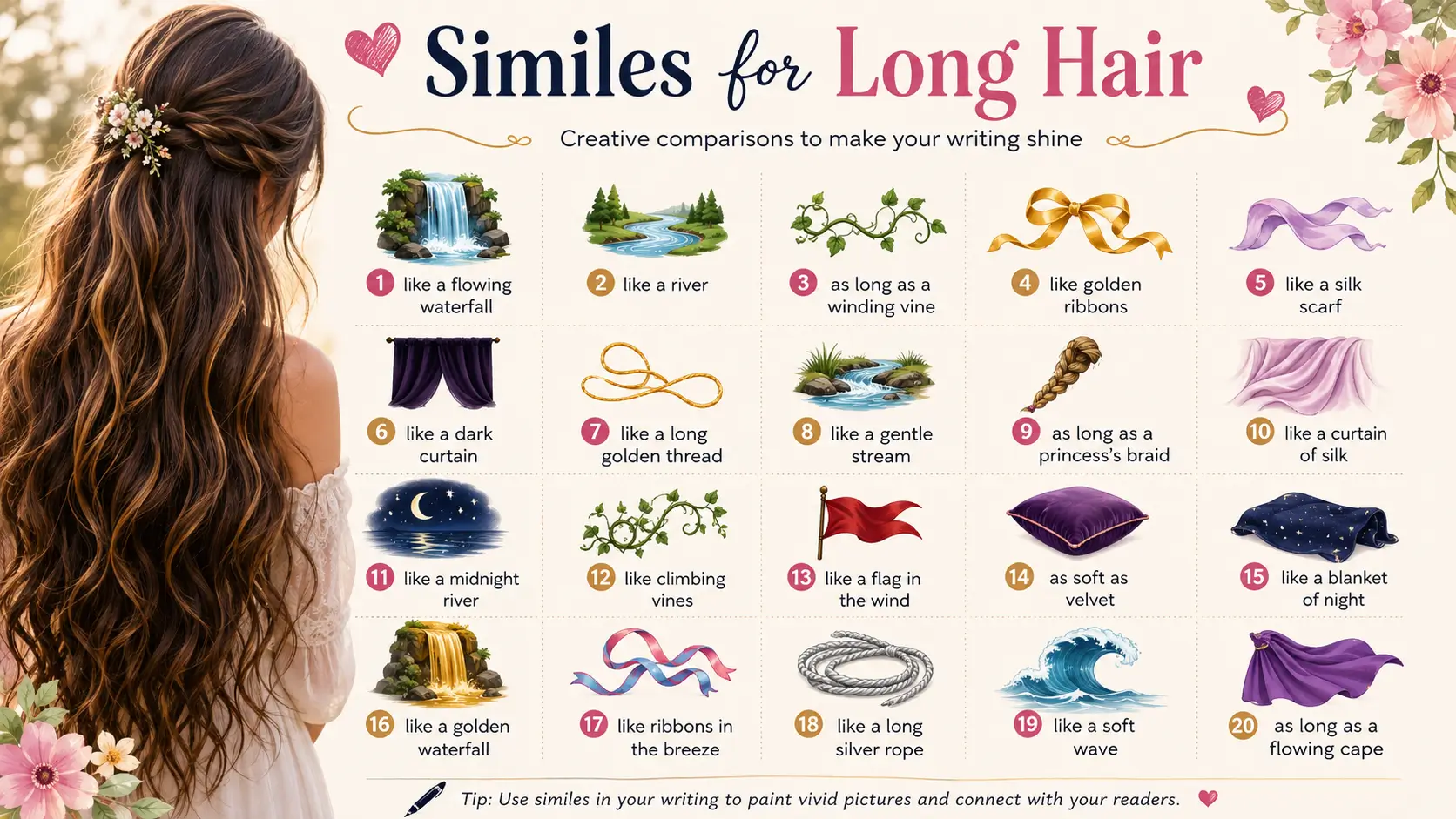 similes-for-long-hair