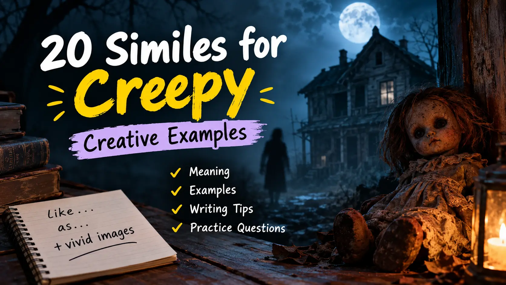 similes for creepy